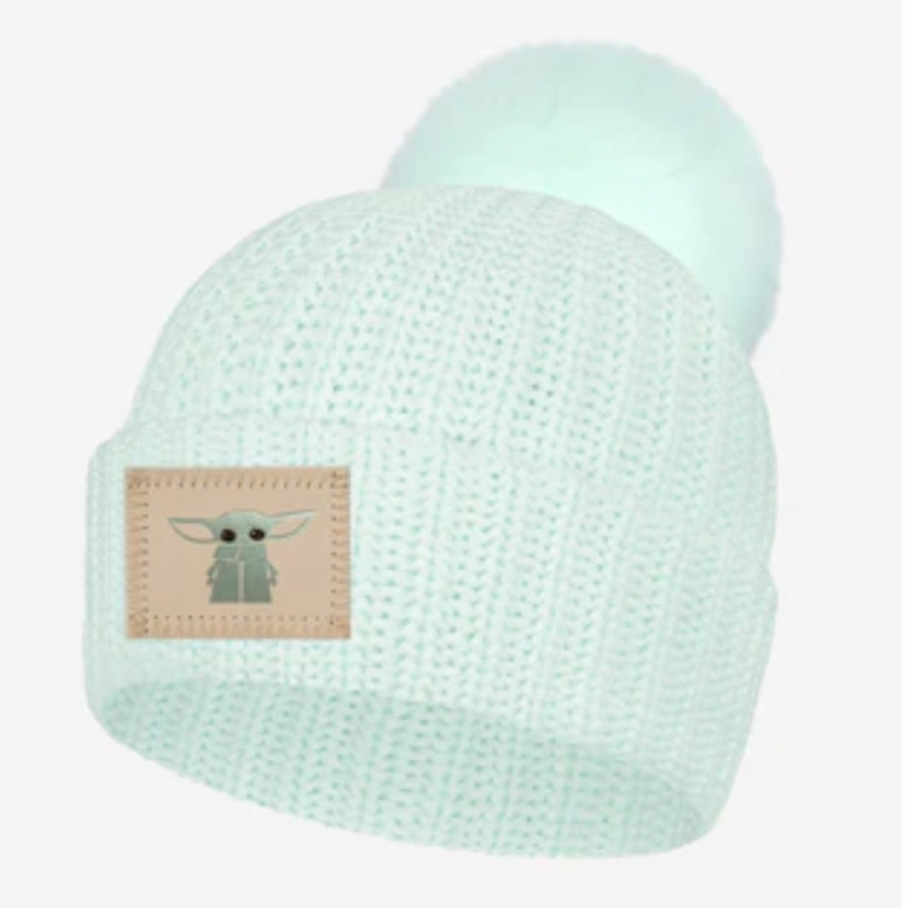 Love Your Melon Baby Yoda Seafoam Adult Beanie.